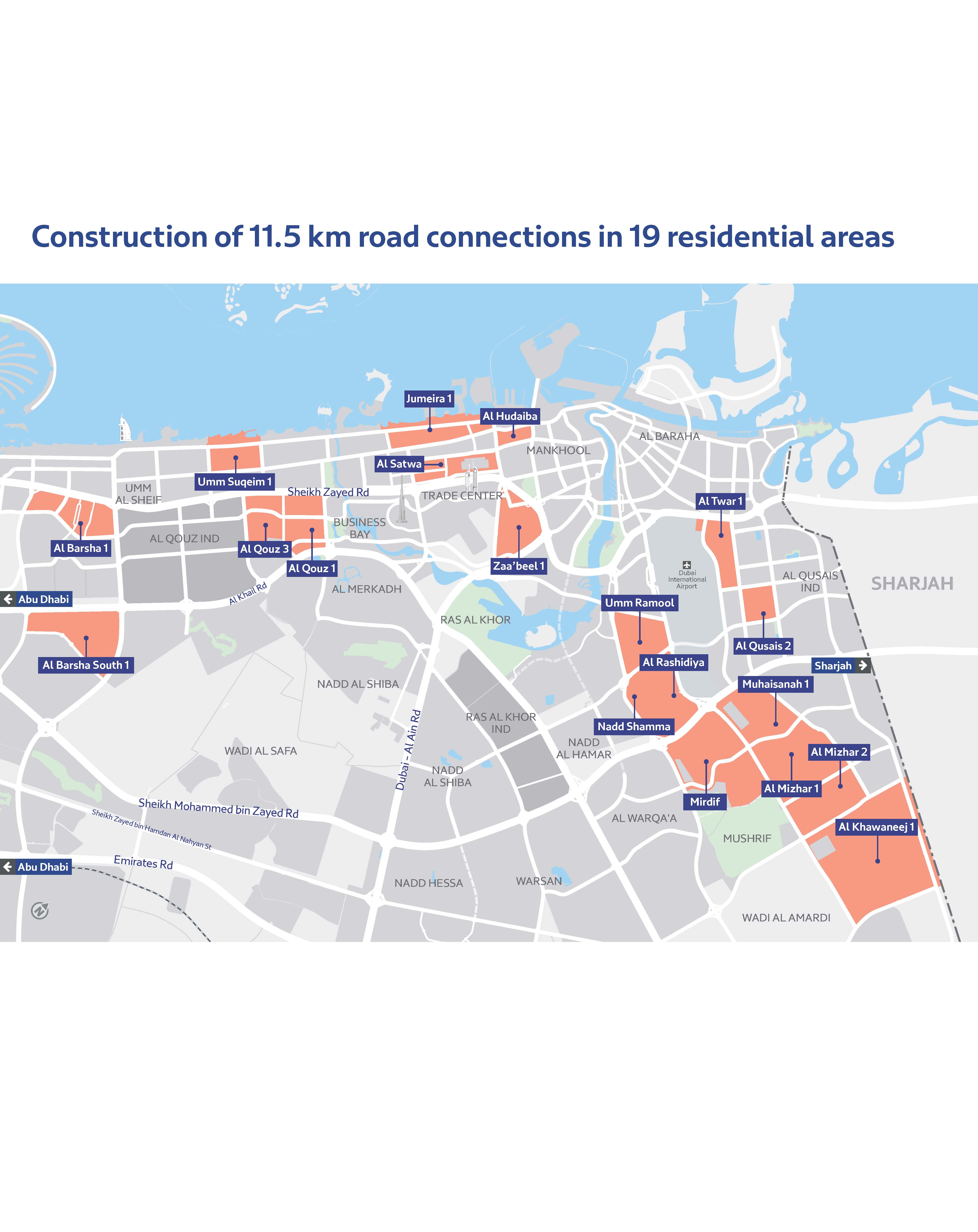 Model Town Road Rta RTA begins construction of 11.5 km road connections in 19 residential areas
