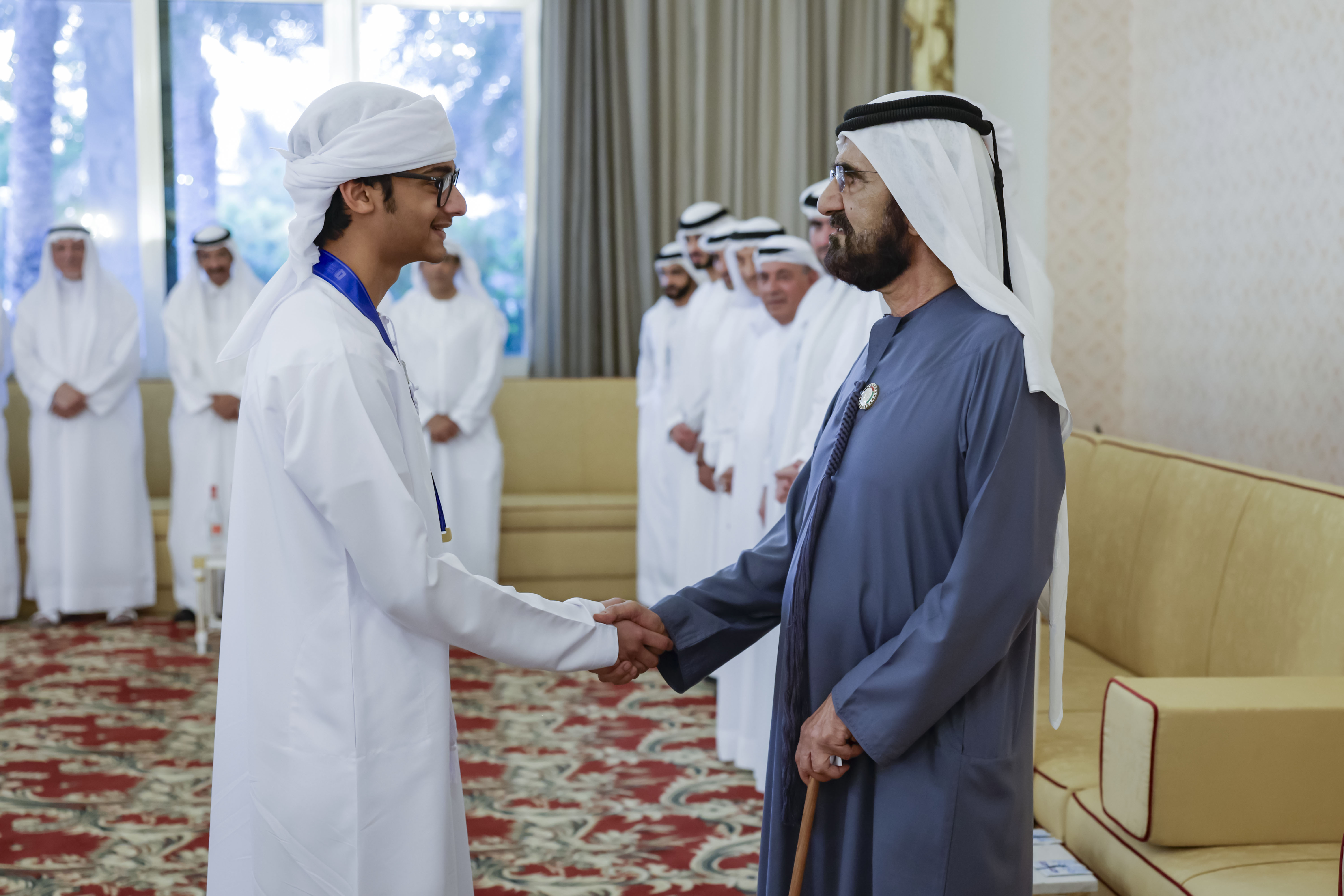 Bb Rashid Mohammed bin Rashid meets with winners of Arab Reading Challenge UAE