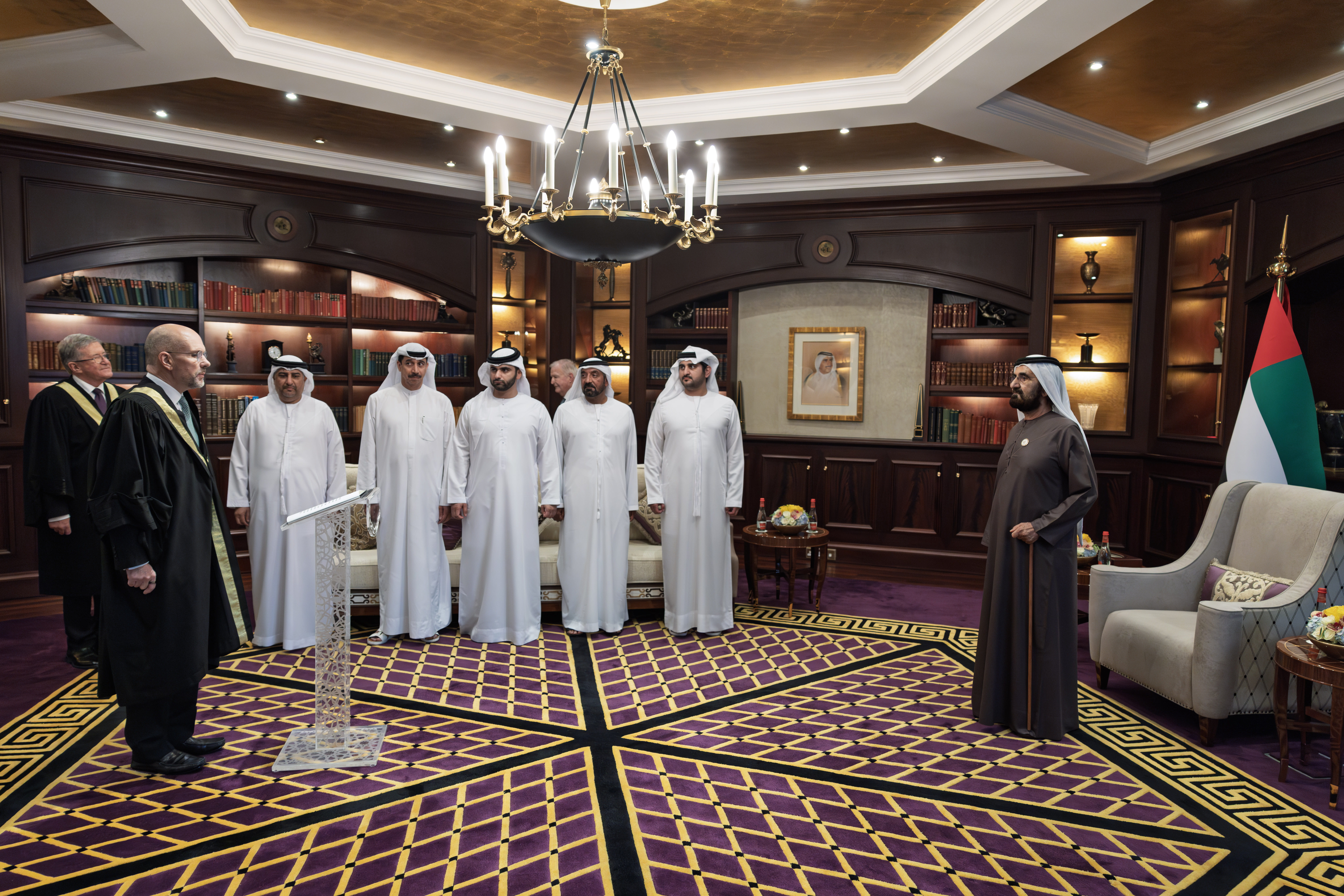 Bb Rashid Mohammed bin Rashid presides over the swearing-in ceremony of new DIFC ...