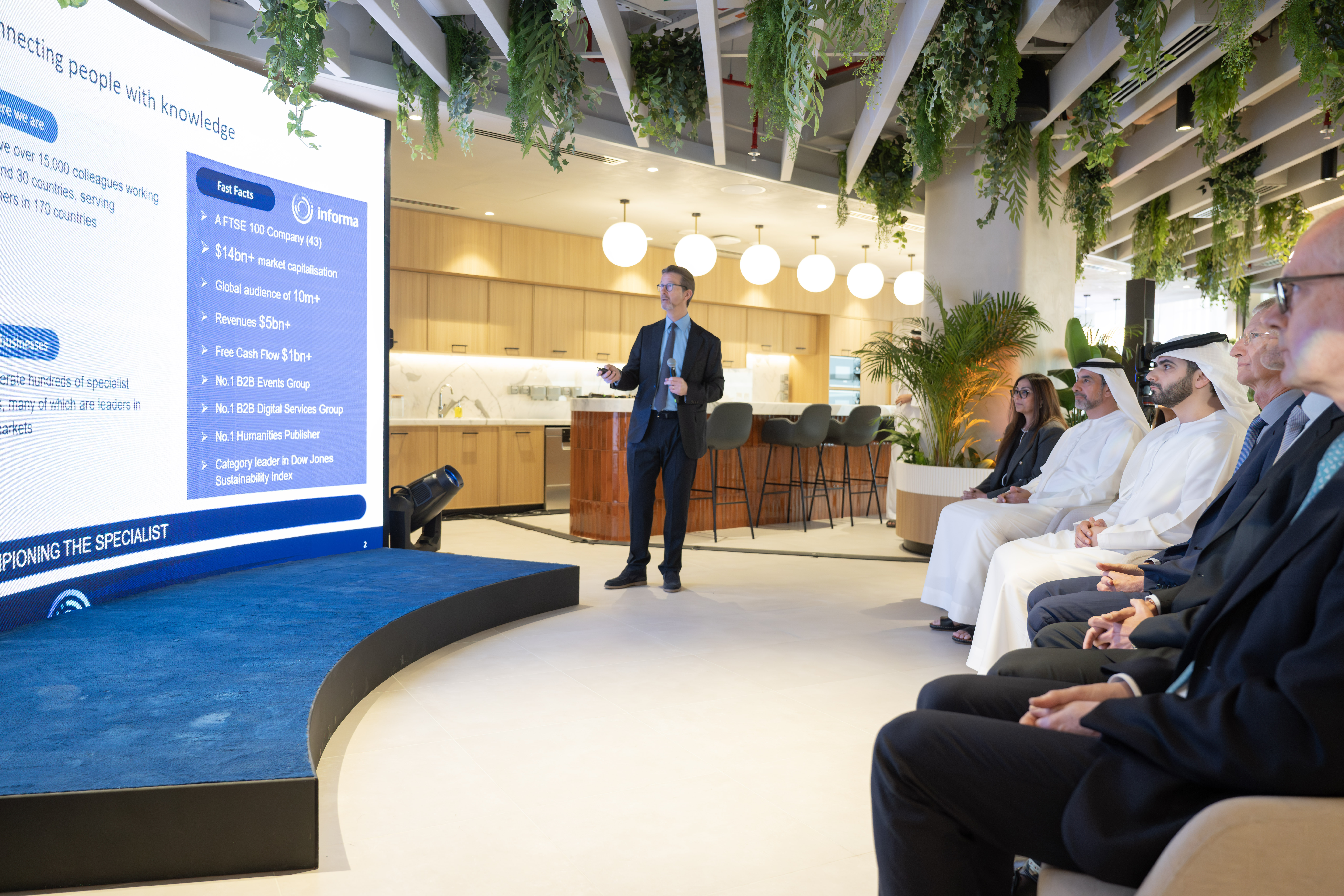 John Rishton Informa Mansoor bin Mohammed inaugurates Informa Global Group’s new office in Dubai