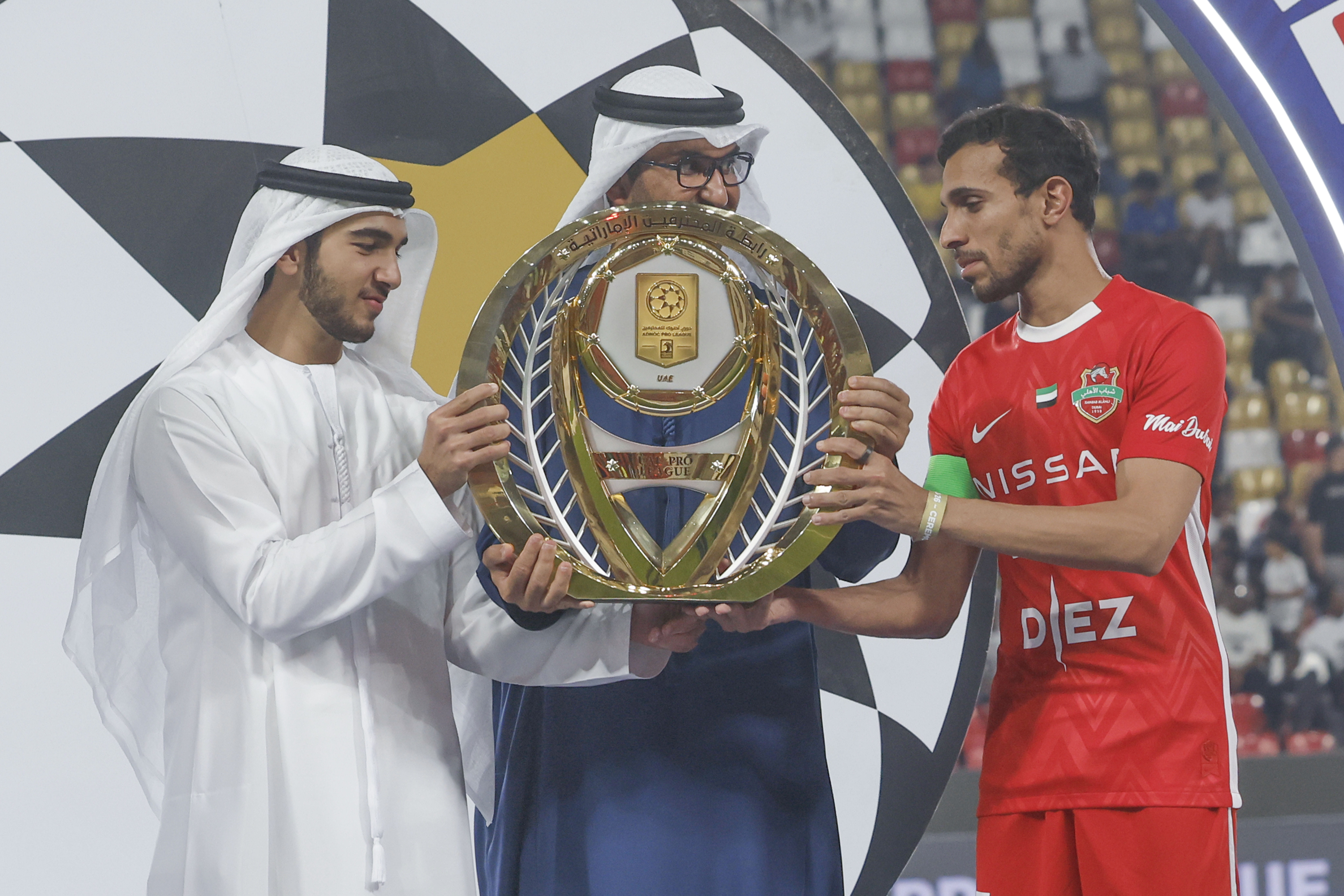 F Rashed Gp Mohammed bin Rashid bin Mohammed bin Rashid attends Shabab Al Ahli's ...