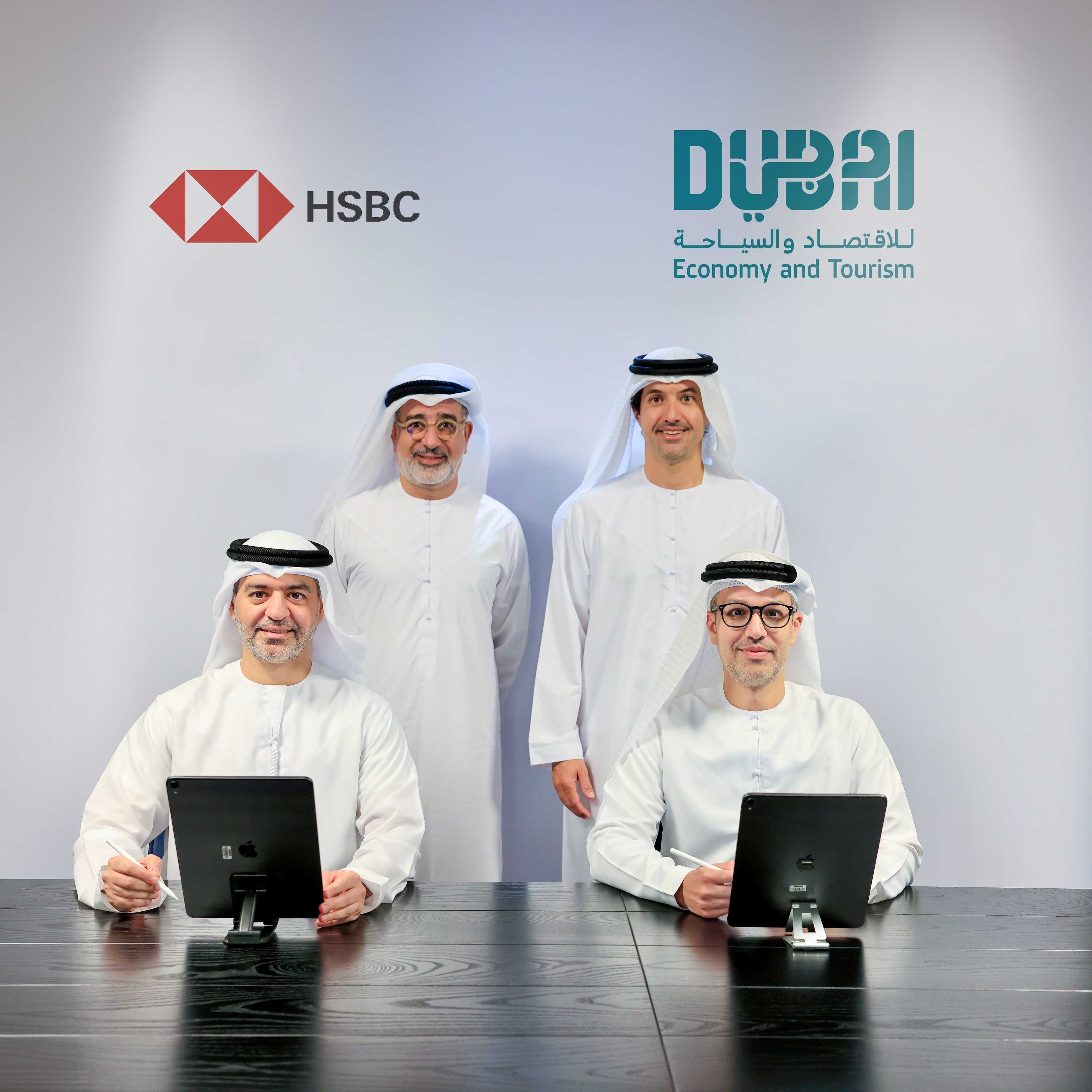 The Dubai Department of Economy and Tourism DET has signed a strategic agreement with HSBC Bank Midd